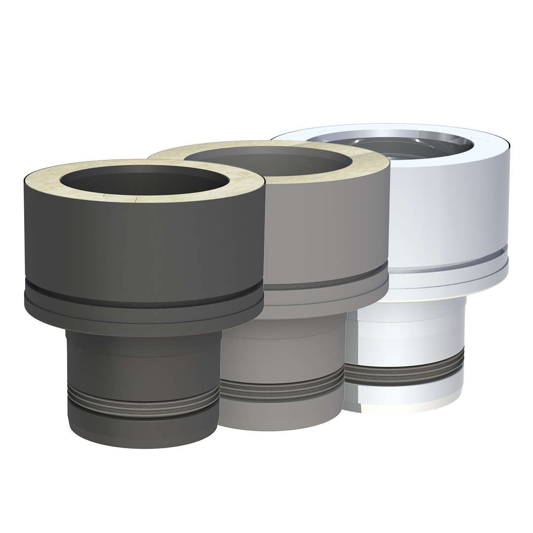 Pelletofenrohr Schornsteinanschlussstück auf DW-ECO / DW-FU