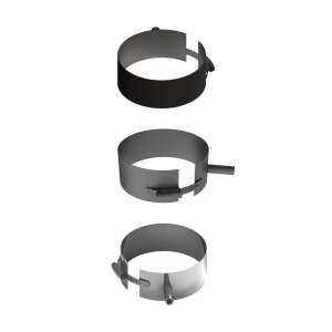 Pelletofenrohr Befestigungsschelle mit Gewindemuffe