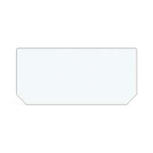 Funkenschutzplatte Glas für Kaminofen Rechteck...