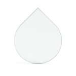 Funkenschutzplatte Glas für Kaminofen Tropfen