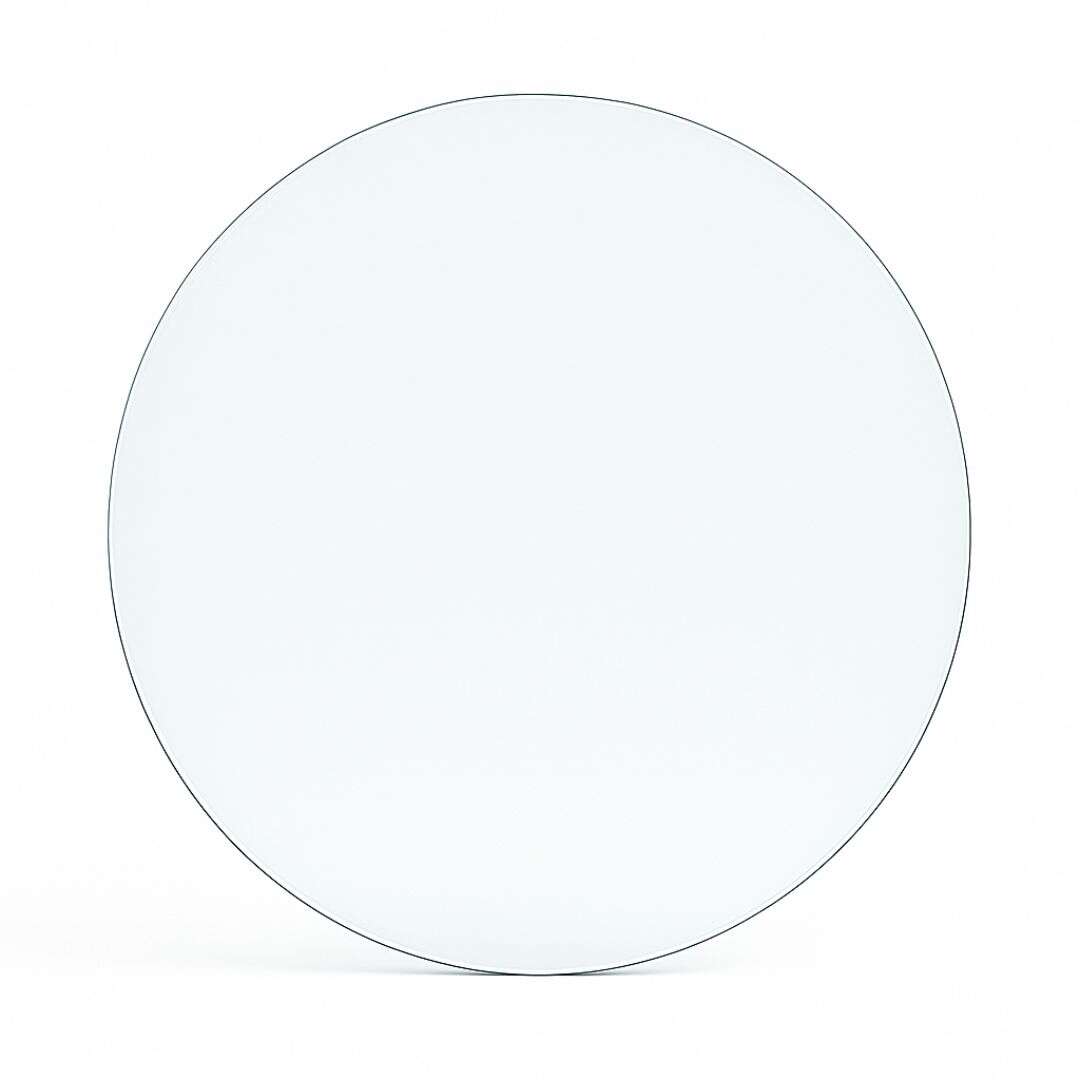 Funkenschutzplatte Glas für Kaminofen Kreis