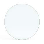 Funkenschutzplatte Glas für Kaminofen Kreis