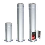 DW-FU - Teleskopstütze mit Teleskopkopf mit Kondensatablauf seitlich und 1/2“ Nippel