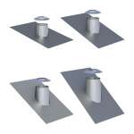 DW-FU - Dachdurchführung mit Bleirand und Wetterkragen, Konus 150 mm